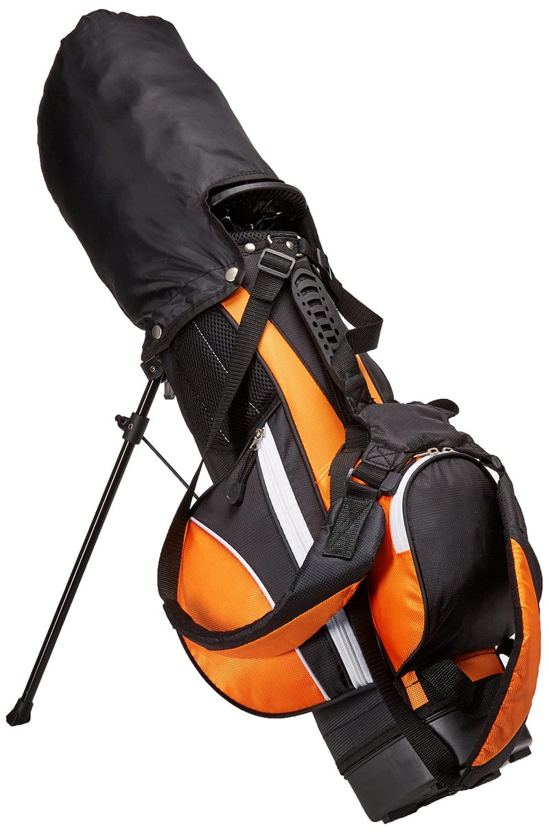 Aspire Junior Plus Kids Golf Clubs â€“ Boysâ€™ & Girlsâ€™ Right-Handed Golf Set with Lightweight Stand Bag, Graphite Shafts & Aircraft-Grade Aluminum Clubs - Orange Ages 5-6 - Image 4